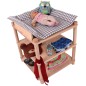 Preview: Puppen Wickeltisch aus Holz in einem Kinderzimmer