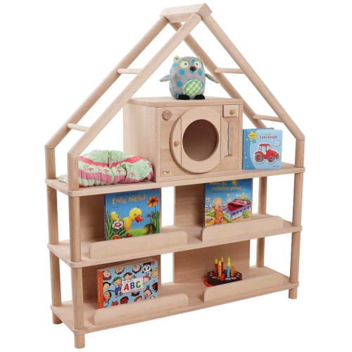 2 in 1 Puppenhaus und Montessori Regal