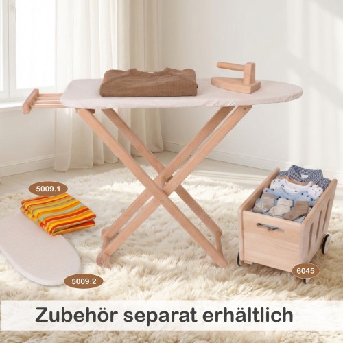 Kinder Bügelbrett mit Bezügen und Wäschekorb Zubehör