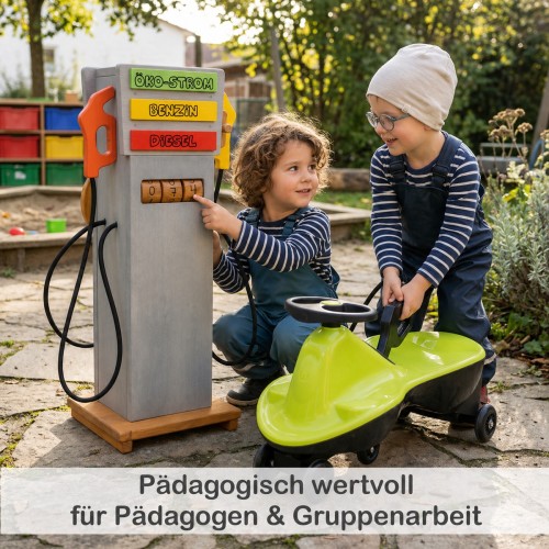 Kinder Tankstelle fördert soziales Spiel und Zusammenarbeit