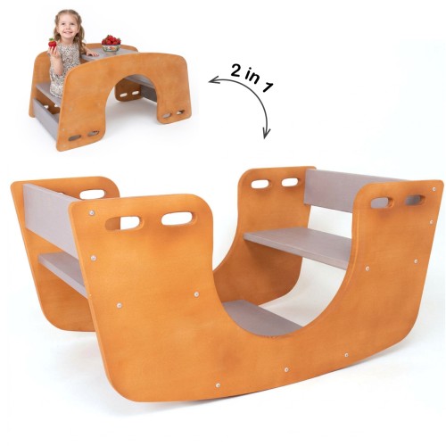 Holz Kinder Wippe als Schiffschaukel für Garten und Indoor Nutzung