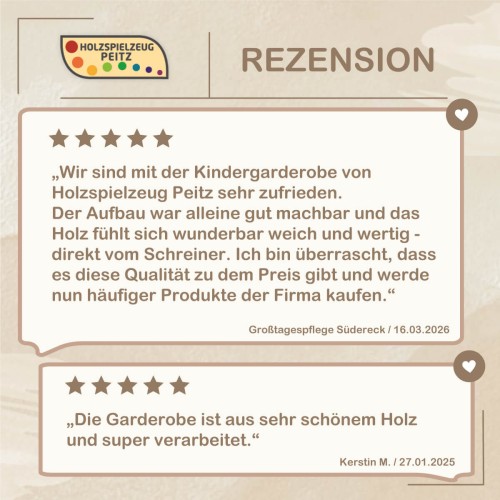 Baum Garderobe Kinder mit Kundenrezensionen – Kunden loben Holzqualität und Verarbeitung