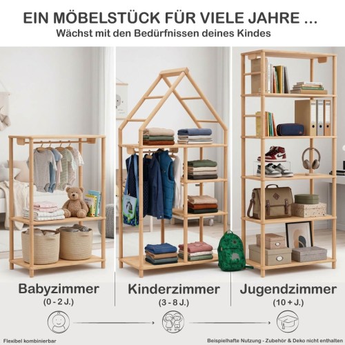 Ein Möbelstück für viele Jahre - Baby, Kind, Jugendlicher im Kinderzimmer - Flexibel kombinierbar zusammensteckbar