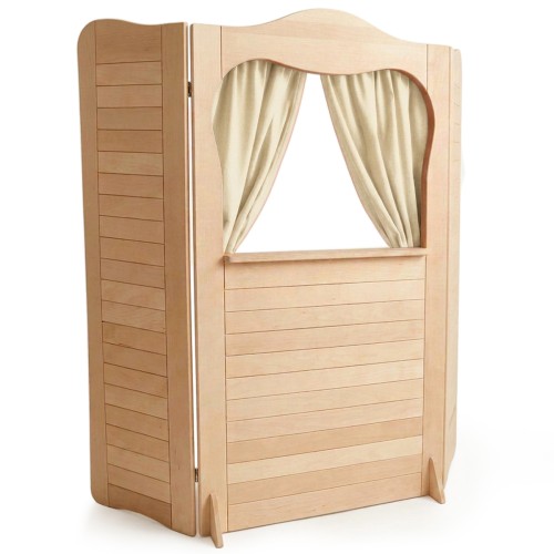 Handpuppentheater - Kasperle Vorhang rot optional bestellbar