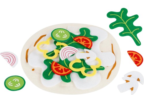 kinder-spielzeug-wrap mit salatosauce