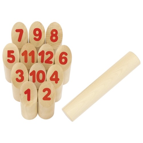 wikingerspiel mit kegel und wurfstab