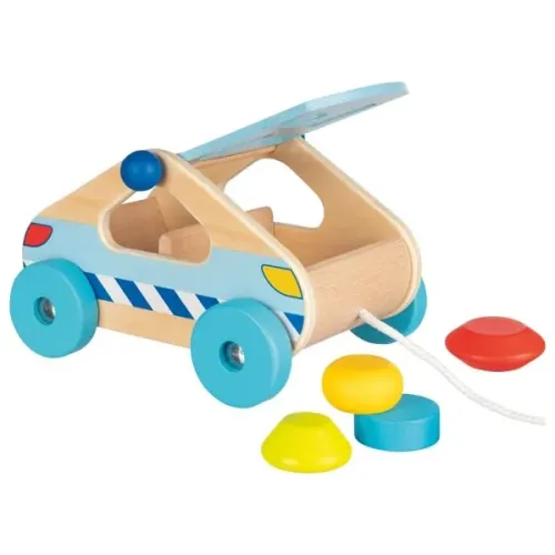 Sortierbox Auto | Motorik Spielzeug | Steckspiel - Nachziehauto | 58718