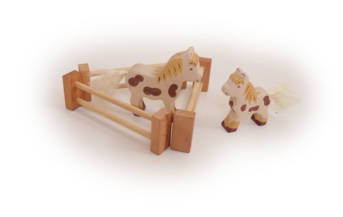 3 Zaeune fuer den Kinder Bauernhof Spielzeug Holzspielzeug Einzäunung