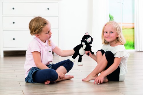 Katze Handpuppe | Mutter und Kind für Kasperletheater
