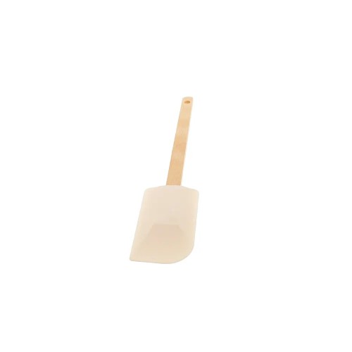 Holzspielzeug-Kinderküchenzubehör-Spielzeuglöffel-Schaber, Holzgriff, Jogurtschaber, Yogurt, Yoghurt, Joghurtschaber, Verteiler, Teigspatel, Gummihund, Schlesinger Kutterschaber, Gummilöffel
