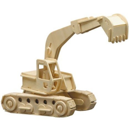 Holzbausatz Bagger | Bagger-Bastel-Set | Diy | PB 863-7