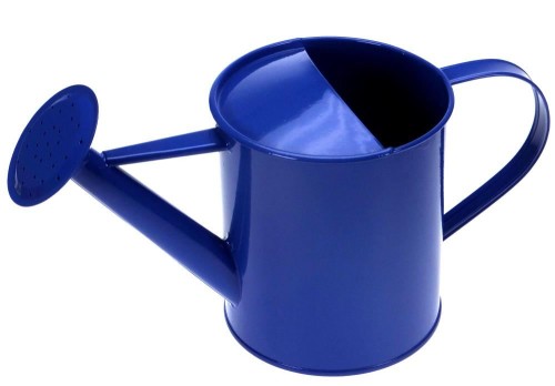 Blaue Gießkanne aus Metall | Sandkasten-Spielzeug