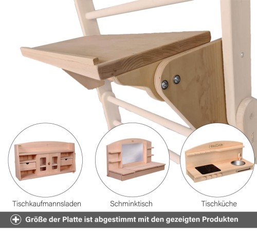 Ablageregal - Tischkaufmannsladen, Schminktisch, Tischküche passen auf die Ablagefläche