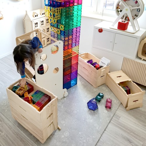 Aufbewahrungsbox aus Holz - zur Aufbewahrung vieler Spielzeuge
