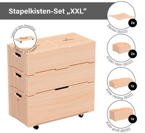 Stapelkiste Set - XXL