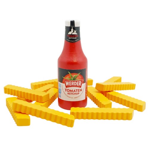 Bratwurst Pommes Holzspielzeug Set