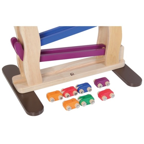 große kinder auto rollbahn mit zubehör - 7 autos