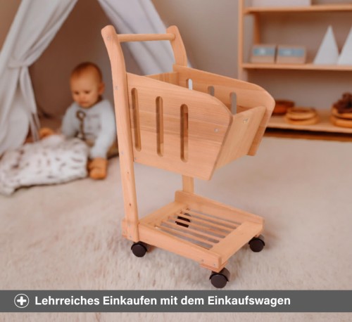 Kinder Einkaufswagen - Lehrreiches Einkaufen