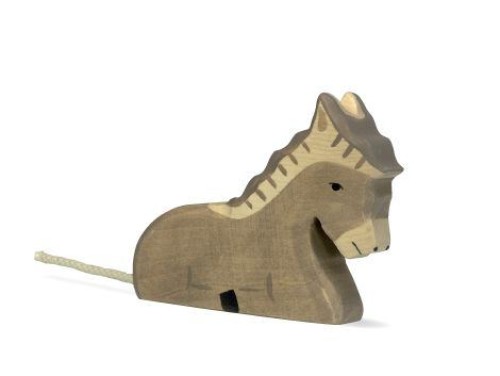 eselliegend Weihnachtsgeschenk Holz öko Naturspielzeug pädagogisch wertvolles Spielzeug Montessori Waldorf Holztiger Ostheimer Spielbauernhof