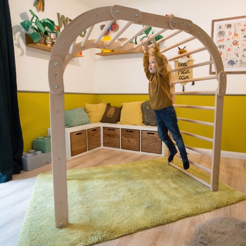 Flexibler-Kletterbogen-zum-erklimmen-und-erproben-seiner-Kletterkünste-Sprossenwand-Kletterbrücke 5