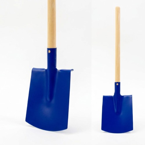 Blauer Kinder Spaten mit Holzstiel Kinderspaten blaues Blatt und Holzgriff Gartenspielzeug Kinder Spaten für Sandkasten