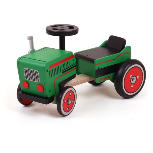 Holz Traktor zum draufsitzen