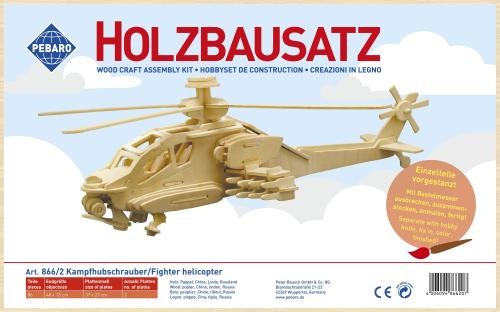 hubschrauber holzbausatz mit aufbauanleitung