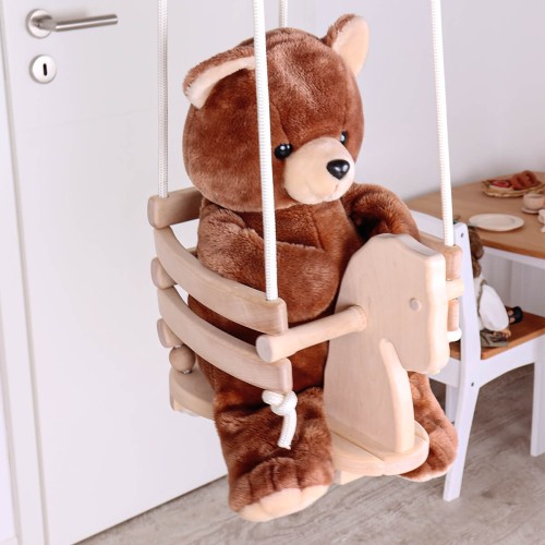 Kinder Schaukelpferd - Mit Kuscheltier
