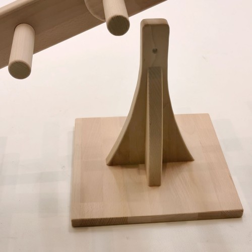 Standfuß aus Holz für Kinderwippe, Sprossenbaum, Affensteg, oder als Flexi-Kletterelement.