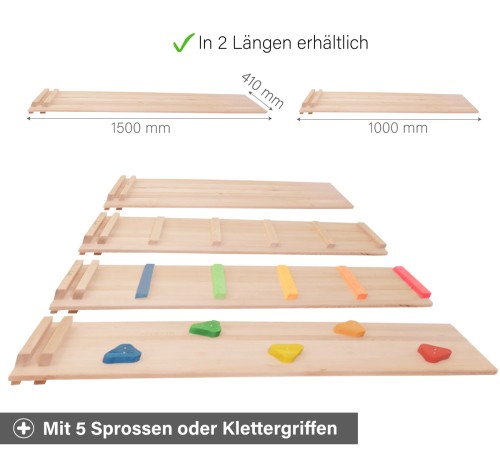 5 Sprossen für Kletterbrett