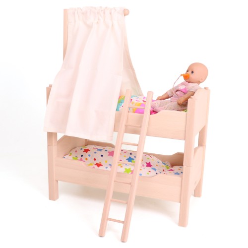 Puppenbetthimmel Himmelstange Puppenbettstange Puppenwiege,Puppenbett,Etagenbett,Doppelbett,Puppe,Etagebett,Holzspielzeug,Puppenbett aus Holz