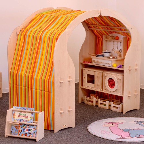 Spielständer mit Kinder Holzkisten