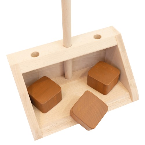 Äppelboy, Kotschaufel und Pferdeäpfel aus Holz