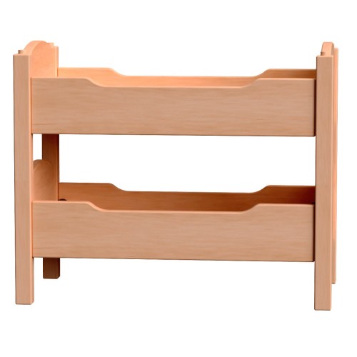 Puppen Etagenbett - Seitenansicht