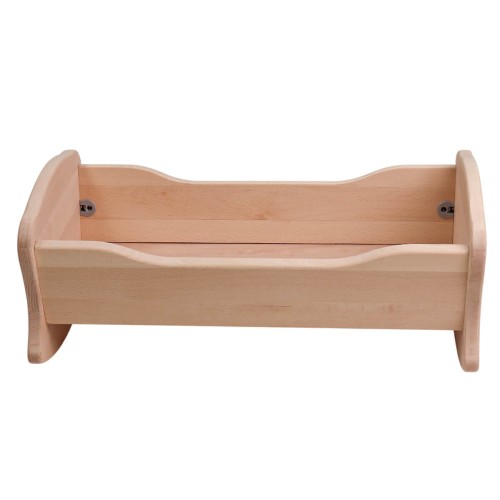 Puppenbett Wiege - Seitenansicht