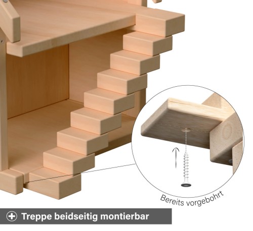Puppenhaus Treppe - Montage