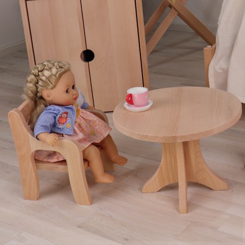 Tisch aus Holz für Puppen