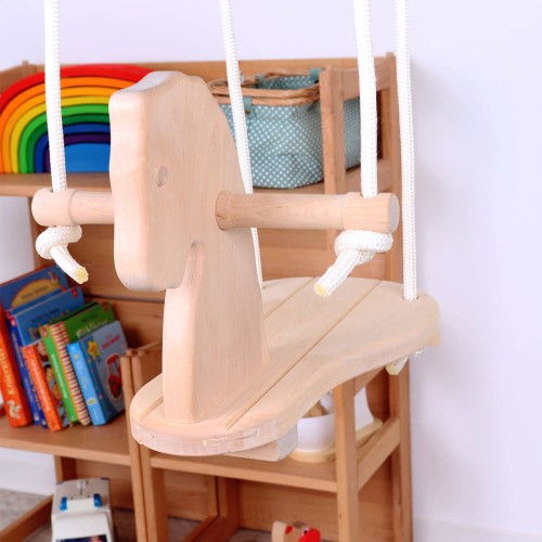 Kinder Schaukelpferd - Aus Massivholz