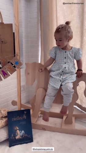 Schaukelpferd aus holz für Baby Kleinkinder