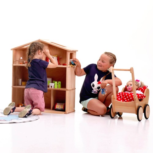 Puppenhaus Stockwerke - Spielende Kinder