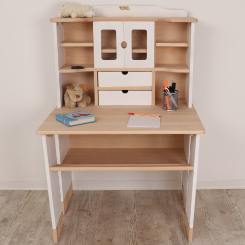 Schreibtischerweiterung aus Massivholz für Kinder Kaufladen