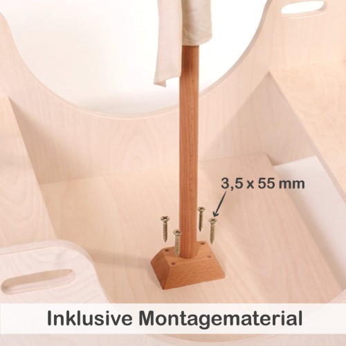 Inklusive Montagematerial - 4 Schrauben