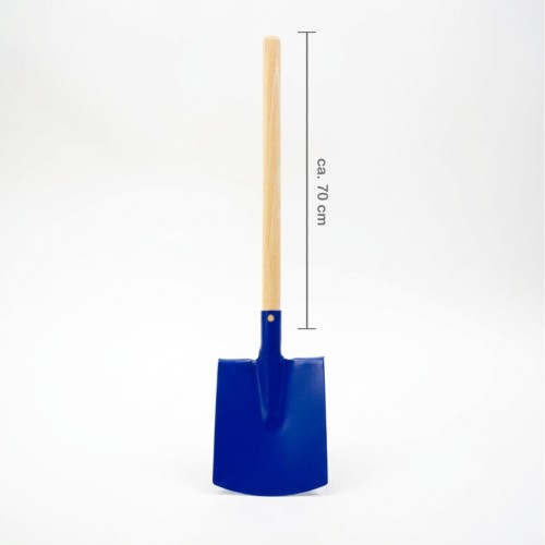 Blauer Kinder Spaten mit Holzstiel Kinderspaten blaues Blatt und Holzgriff Gartenspielzeug Kinder Spaten für Sandkasten