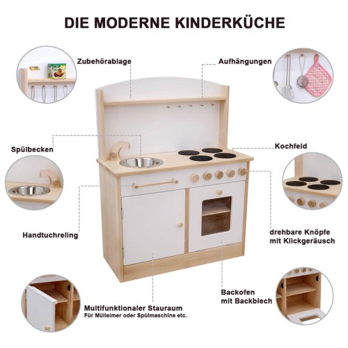 Kinderküche Rapunzel weiß - Details und Features
