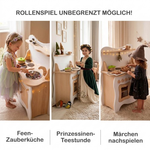 Spielküche Rollenspiel Fee Prinzessin Märchen Kinder - multi