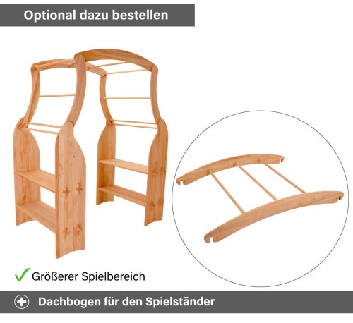 Spielständer Verbreiterung personalisieren per 3D Holz Buchstaben