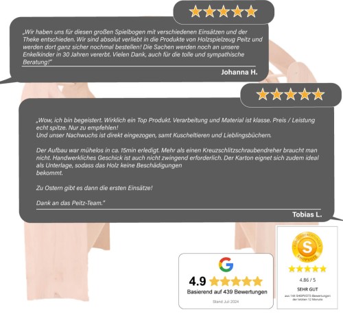 Spielständer Zubehör - Dachbogen für größeren Spielbereich