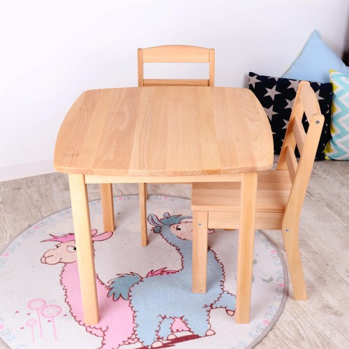 Kinder Sitzgruppe Holztisch und Stühle
