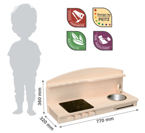 Kinderküche Abmessungen