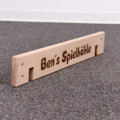 Spielständer Verbreiterung personalisierbar per Laser Gravur